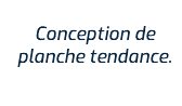 Conception de planche tendance.